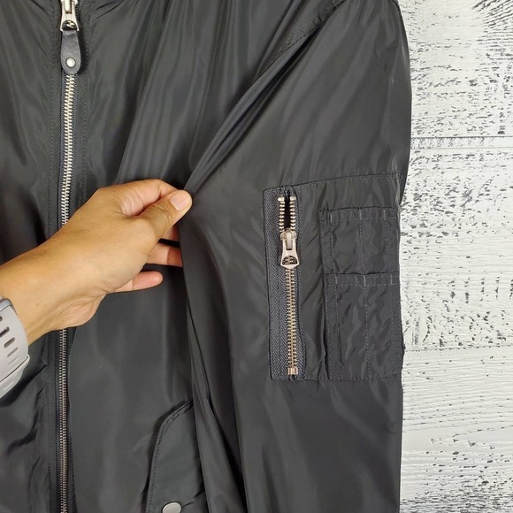 Goodfellow Water Resistant Bomber Jacket Front Zipper Men Size Medium - Picture 5 of 9